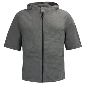 Nike Retro Zip Up Hooded T-shirt - Grå