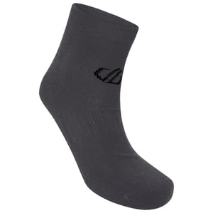 Dare 2B Unisex Essentials enkelsokken voor volwassenen (set van 2 stuks) (Ebbenhoutgrijs)