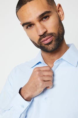 Tailored Fit Herringbone Weave Shirt