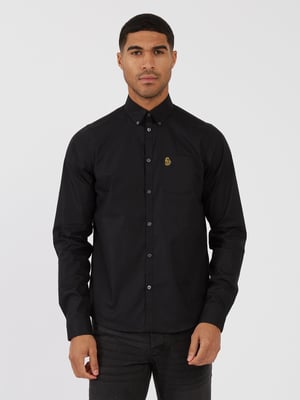 Luke 1977 Telford Tailored Fit Smart Shirt Black