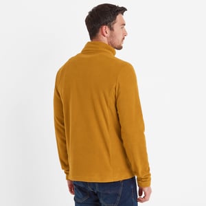 Revive Mens Fleece Zip Neck Rich Ochre