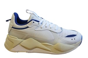 Puma RS-X Tech Heren Trainers Wit Blauw Veterschoenen Casual Running Schoenen 369329 03