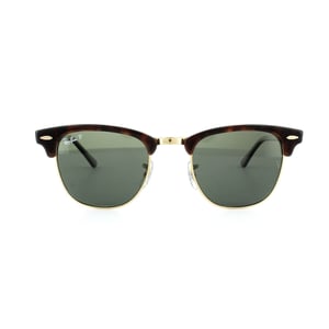 Ray-Ban Sunglasses Clubmaster 3016 990/58 Red Havana Green Polarized Large