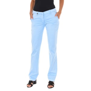 Long Chinese style pants with straight hems 70DBF0028-R123 woman