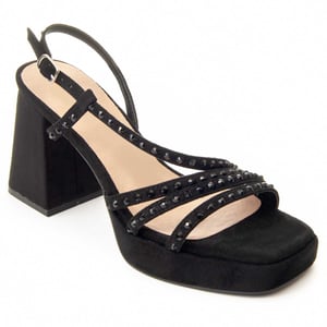Montevita Högklackad Sandal Festsand2 Svart