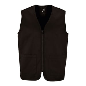 SOLS Wallace Gilet voor volwassenen (Zwart)