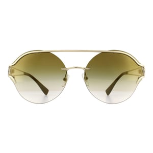 Versace Sunglasses VE2184 12526U Pale Gold Gradient Brown Mirror Gold