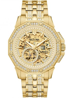 Bulova Octava Heren Gouden Horloge 98A292