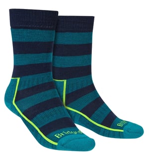 Bridgedale - Mens Hiking Lightweight Merino Socks - Petrol / Navy