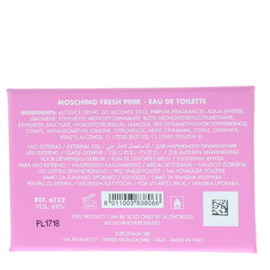 Moschino Pink Fresh Couture Eau de Toilette 100ml Spray For Her