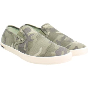 Seavees Baja Saltwash Dames Groene Plimsolls