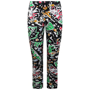 Vans Off The Wall Taillekoord Multicoloured Broek met print voor dames V5IZBLK