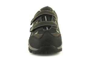 Mans Gentlemans Exercise Grey Black Hook And Loop Hikers Comfy touch fastening