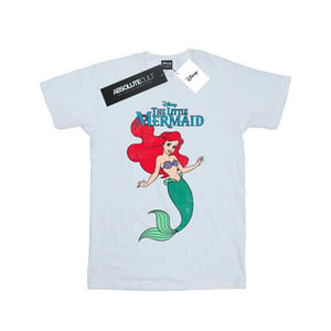 Disney Meisjes De Kleine Zeemeermin Lijn Ariël Katoenen T-shirt (Wit)