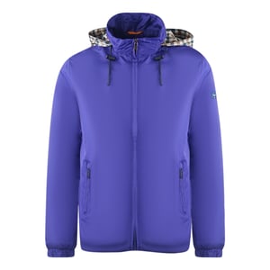 Aquascutum Plain Royal Blue Hide Hood Lightweight Jacket