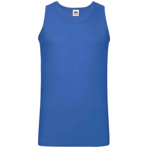 Fruit of the Loom Heren sportvest top (Koningsblauw)