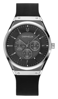Orphelia Saffiano herenhorloge Zwart OR71905