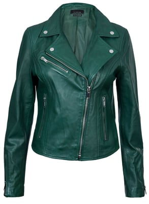 Dames klassiek leren Brando bikerjack-Loughton