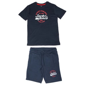 Boy's Jack Jones Junior Brat T-Shirt & Short Set in Navy