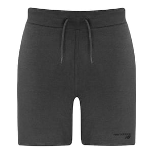 New Balance Stretch Grafisch Logo Grijs Klassiek Kern Heren Fleece Shorts MS03901 HC