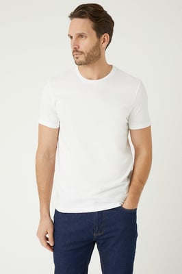 White 3 Pack Crew Neck T-shirts