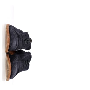 Tod's Lace-Up Derby Shoes in Navy Blue Suede
