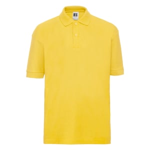 Russell Poloshirt van katoen voor kinderen (Geel)