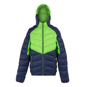 Regatta Mens Dalent Hooded Insulated Jacket (Green Flash/Navy)
