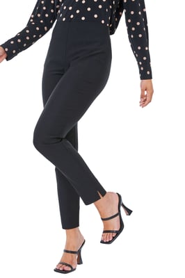 Petite Full Length Elastic Waist Trousers