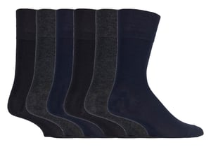 Sock Shop Gentle Grip - 6 Pairs Mens Non Elastic Bamboo Socks - SOMRM02
