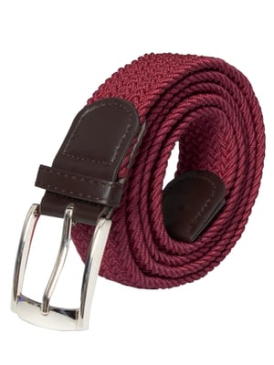 Enzo Unisex Belt - Burgundy