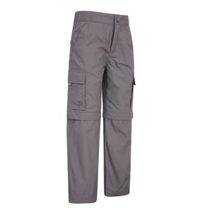 Mountain Warehouse Convertibele Actieve Broek voor kinderen/Kinderen (Donkergrijs)