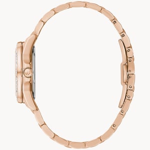 Bulova Marine Star Dames Horloge Roze Goud 98R295