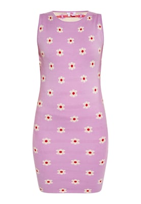 Mymo Jurk Dames PAARS ROOM ROOD