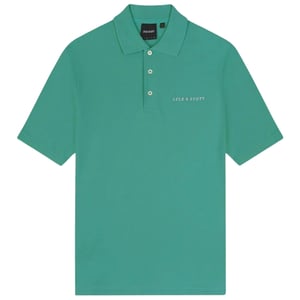 Lyle & Scott effen geborduurd logo Wilton groen poloshirt