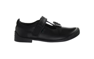 Kickers Bridie Flutter T-Bar Barn Svarta Skor