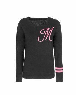 Crown Of Edinburgh Cashmere Crew Neck Sweater Stockbridge Black M