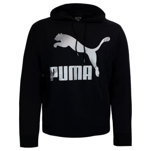 Puma Womens Classic Metallic Logo Hoodie Graphic Jumper 579056 01