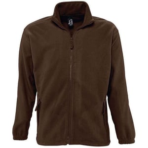 SOLS Volwassen uniseks fleecejack North (Donkere chocolade)