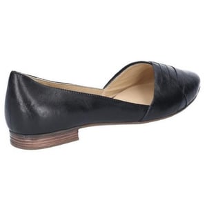 Hush Puppies Womens/Ladies Marley Ballerina Leather Slip On Shoes (Black)