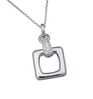 Orphelia Dames 925 Sterling Zilveren Ketting met Hanger - Zilver ZH-4492