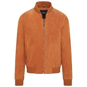 Mens Soft Goat Suede MA-1 Varsity Bomber Jacket  - Dalian