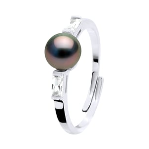Ring Sieraden - Echte Gecultiveerde Tahiti Parels Rond 8-9 mm