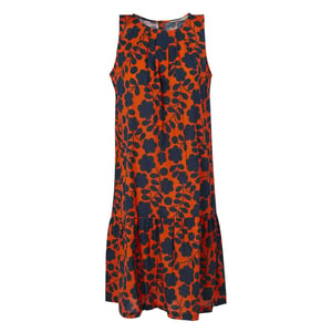 Regatta Dames/Dames Orla Kiely Passion Bloemen Midi Jurk (Oranje)