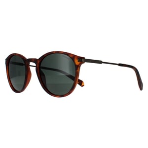 Polaroid Ronde Unisex Matte Havana Groen Gepolariseerd PLD 2062/S