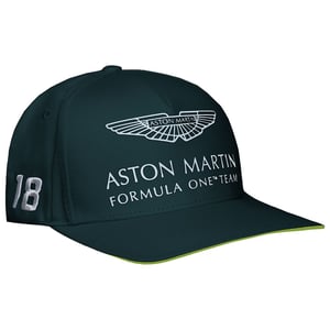 Aston Martin F1 Officiële Coureur Lance Stroll Heren Groene Pet