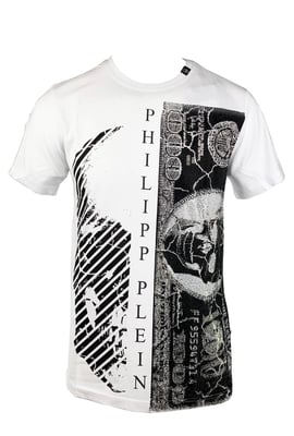 Philipp Plein MTK1448 "Money" 01 White T-Shirt