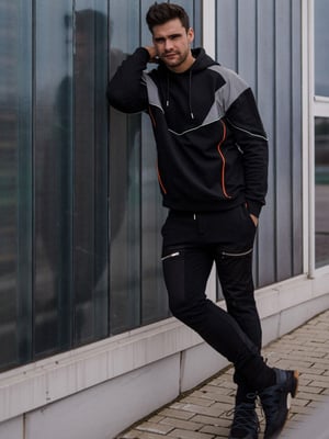 Les Hommes Sweatshirt Oversize Herr Svart