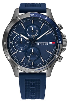 Tommy Hilfiger Bank Herrblå Klocka 1791721