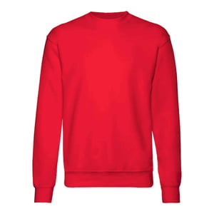 Fruit Of The Loom Kinder Unisex Premium 70/30 Sweatshirt (pak van 2) (Rood)